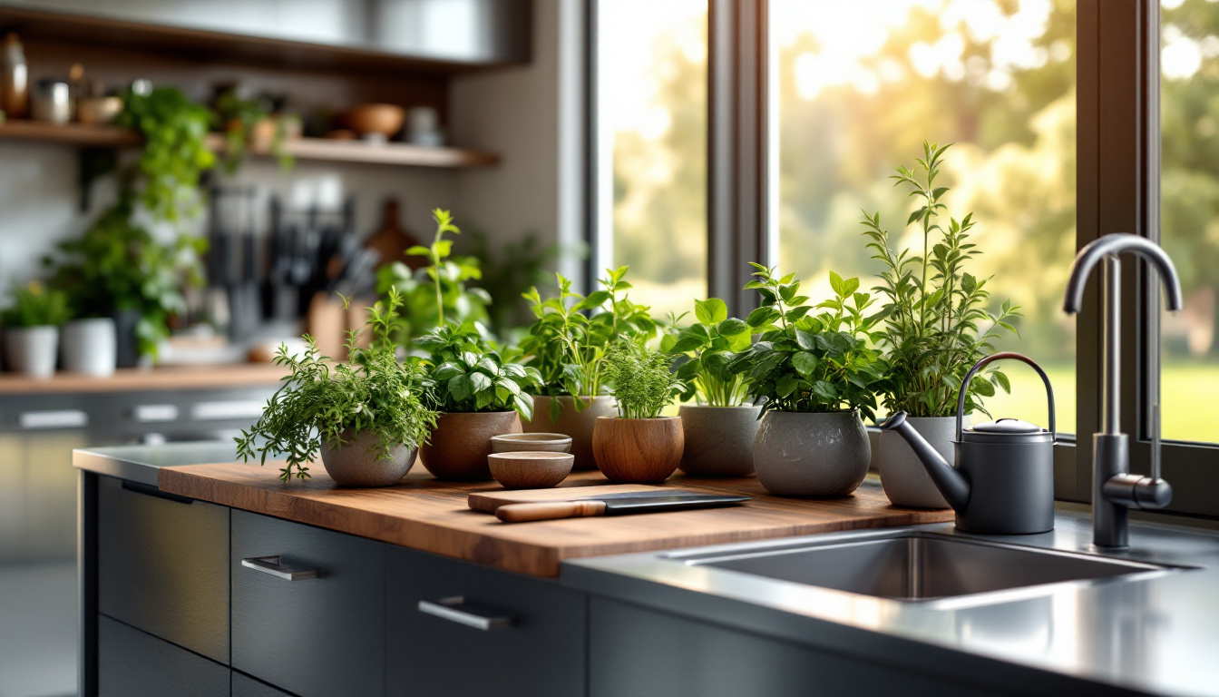 découvrez comment aménager un bar à herbes aromatiques dans votre cuisine moderne. optimisez votre espace avec des astuces de jardinage intérieur et ajoutez une touche fraîche et parfumée à vos plats grâce à vos herbes favorites, tout en rehaussant l'esthétique de votre cuisine.